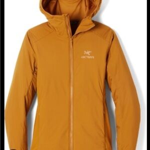Arc'teryx Atom hoody, Mustard Yellow, women’s size medium